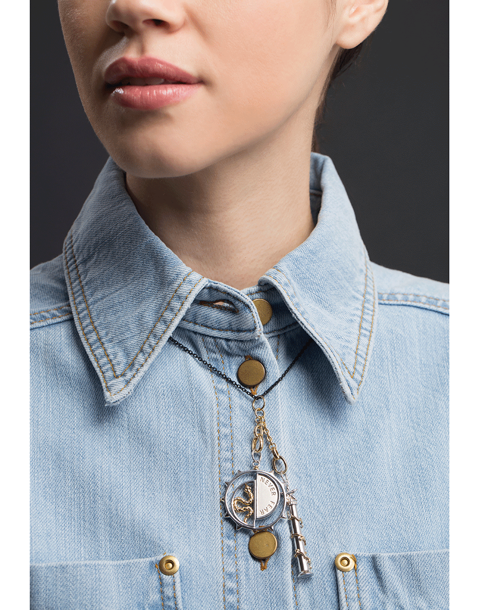 MONICA RICH KOSANN-Poseidon Starfish Pendant-SILVER