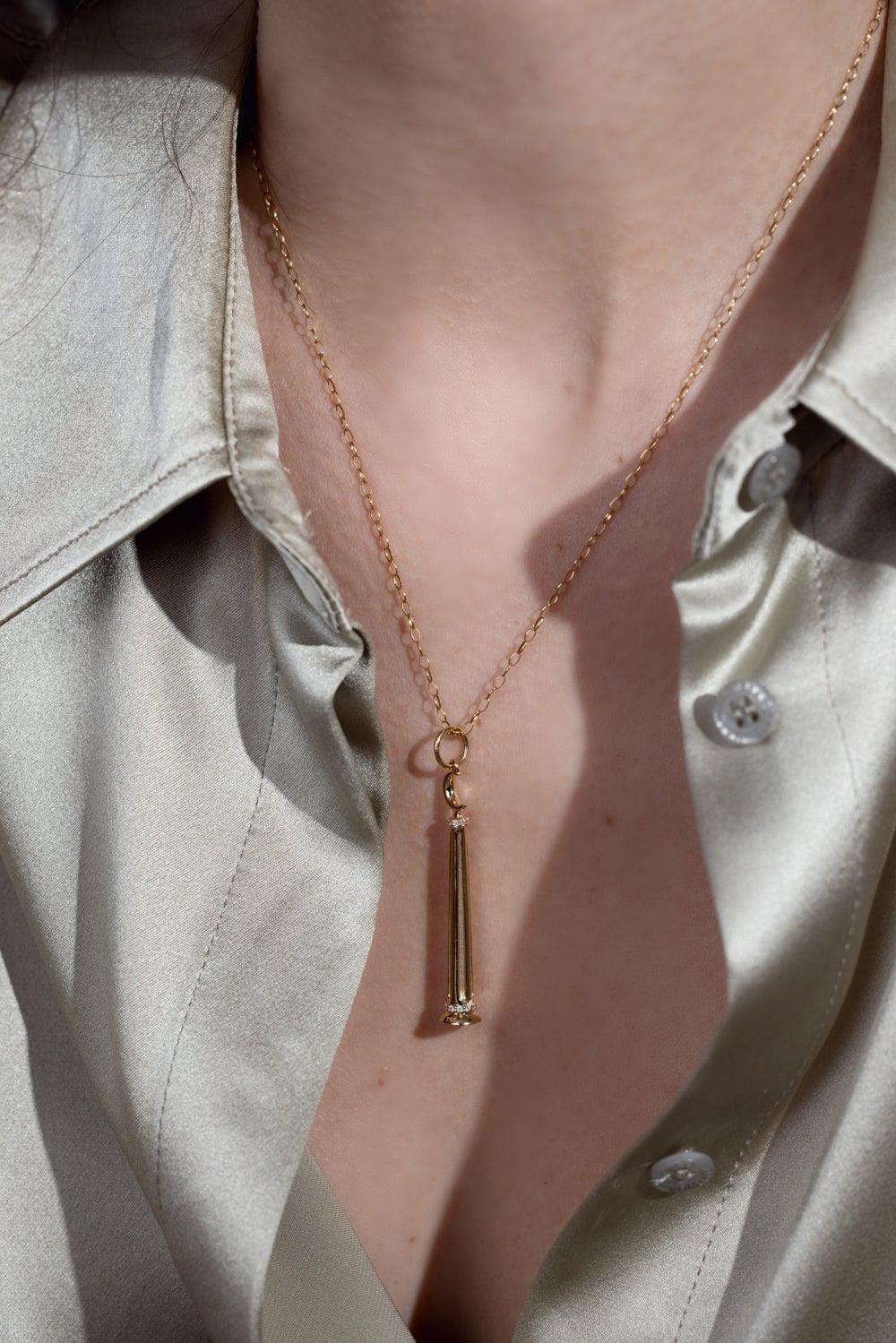 MONICA RICH KOSANN-Athena Charm-YELLOW GOLD