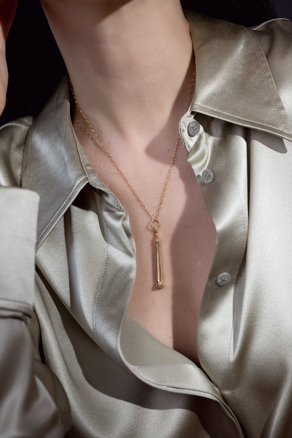MONICA RICH KOSANN-Athena Charm-YELLOW GOLD