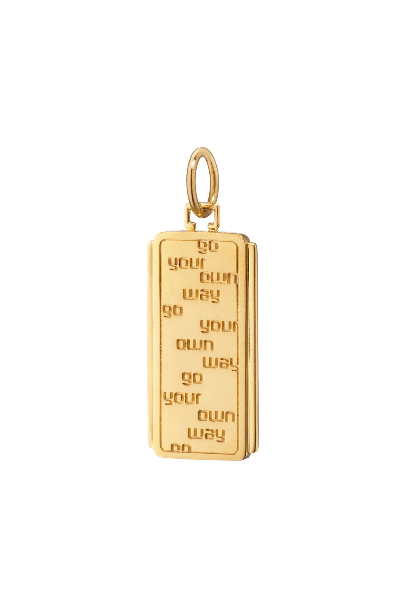 MONICA RICH KOSANN-Go Your Own Way Medallion-YELLOW GOLD