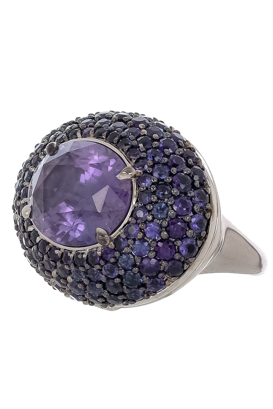 MONICA RICH KOSANN-Purple Spinel Cocktail Ring-WHITE GOLD