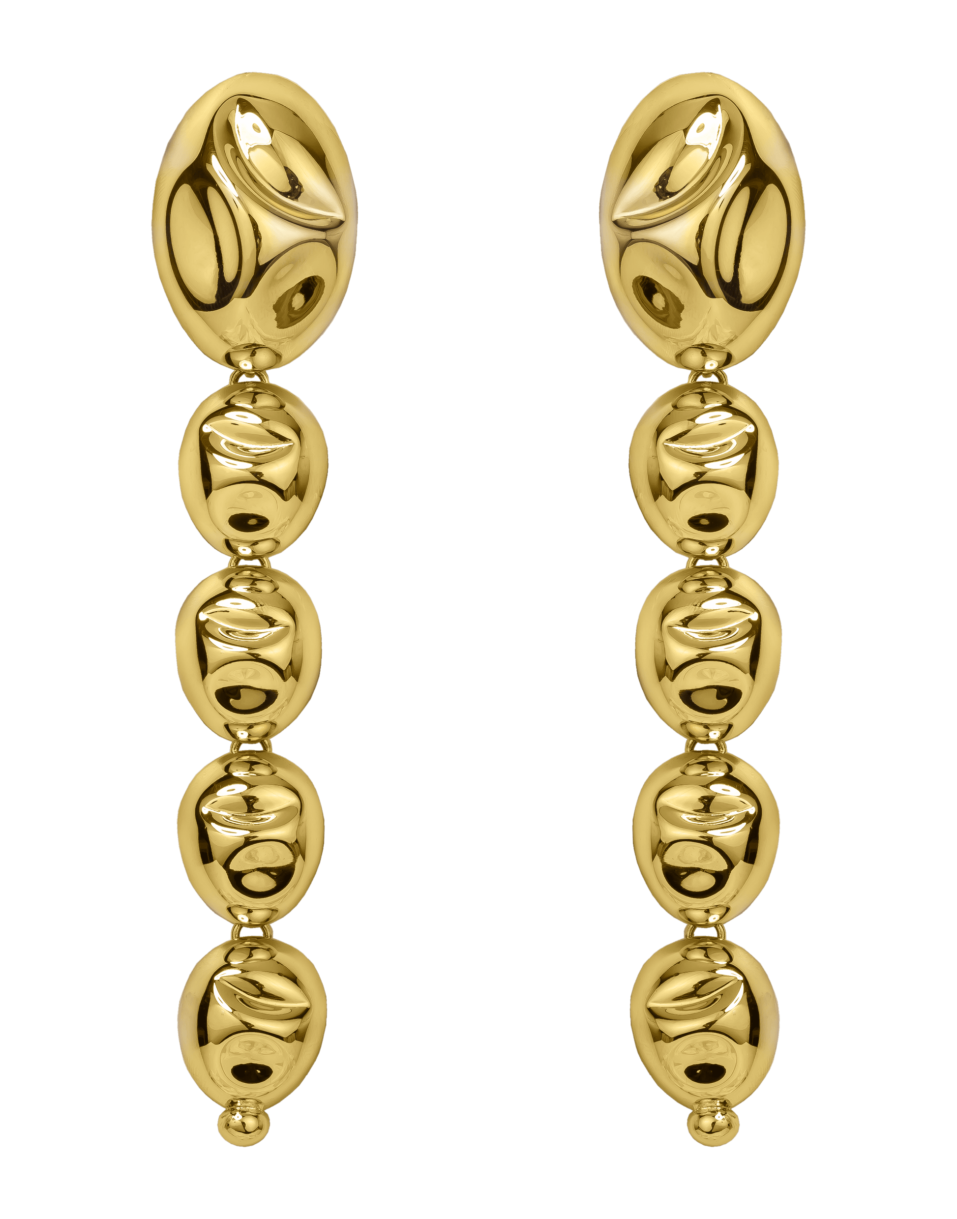 MONICA SORDO-Gold Puerto Earrings-YELLOW GOLD