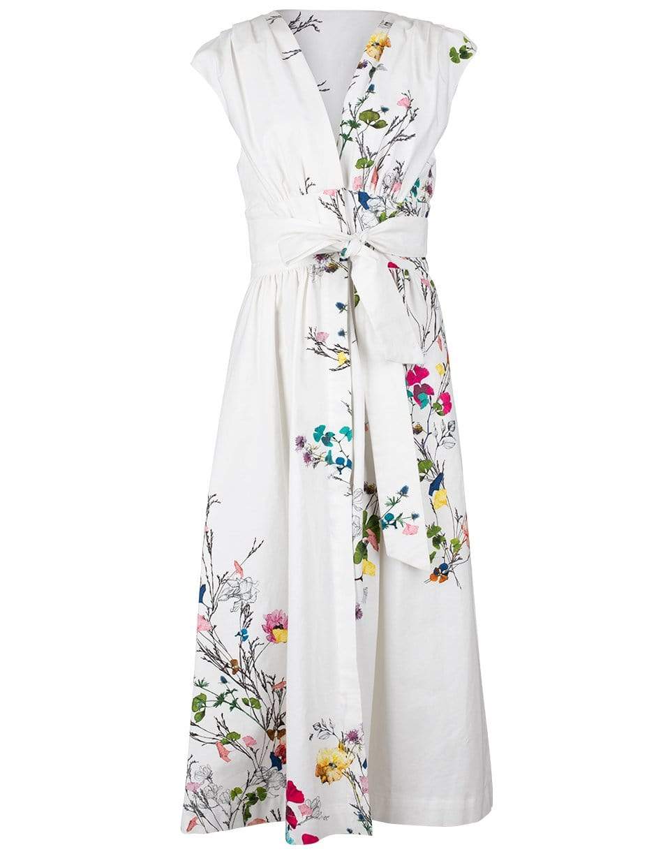 MONIQUE LHUILLIER-Sleeveless Button Front Dress-