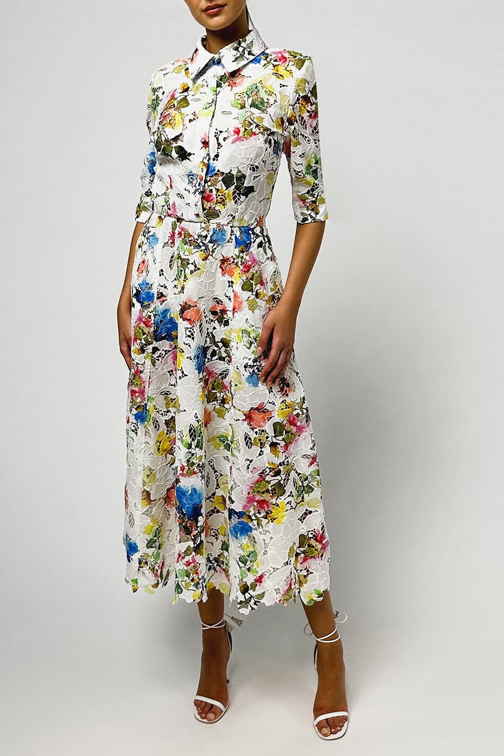 MONIQUE LHUILLIER-Shirt Dress-