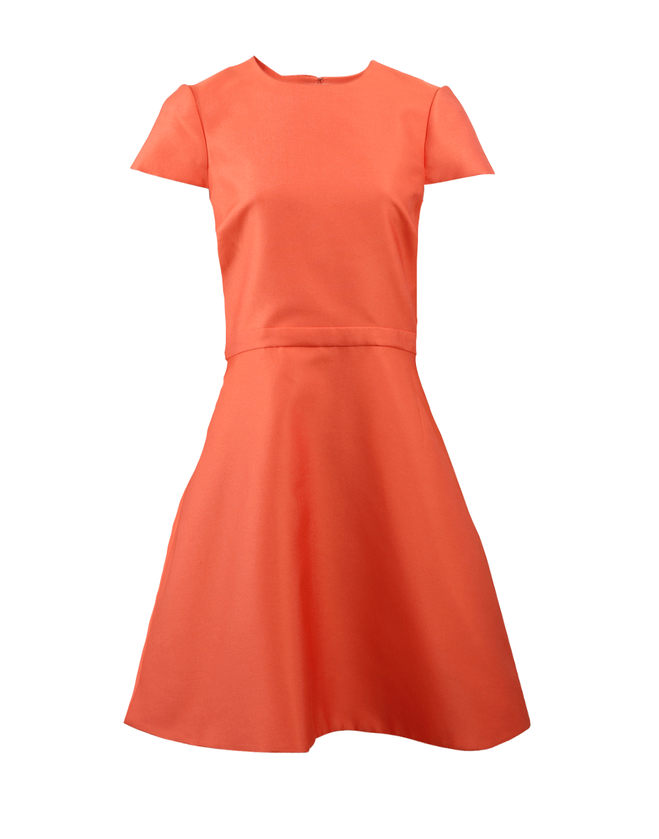 MONIQUE LHUILLIER-Cape Back Dress-