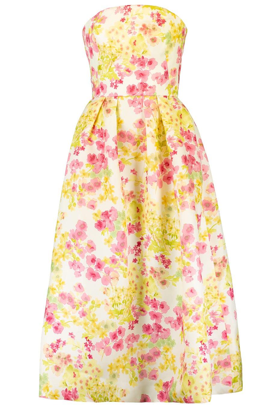 MONIQUE LHUILLIER-Strapless Dress With Pockets-