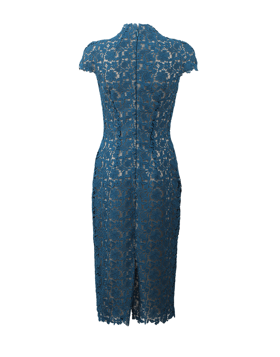 MONIQUE LHUILLIER-Corded Lace Dress-