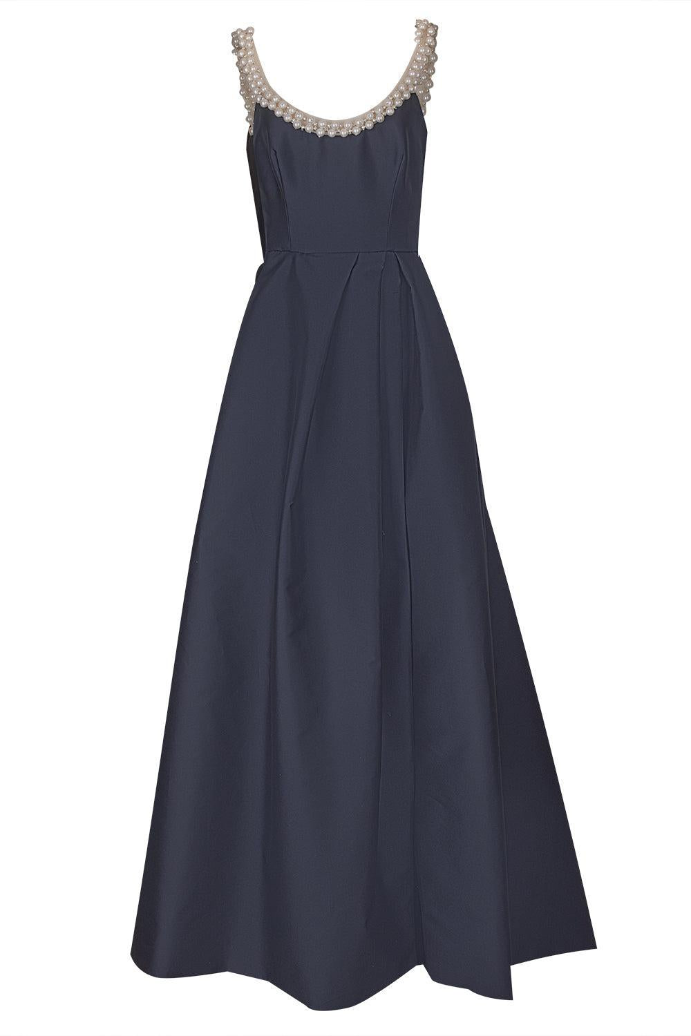 Embellished Scoop Neck Gown-NIGHTSKY-6-CLOTHINGDRESSGOWN-MONIQUE LHUILLIER
