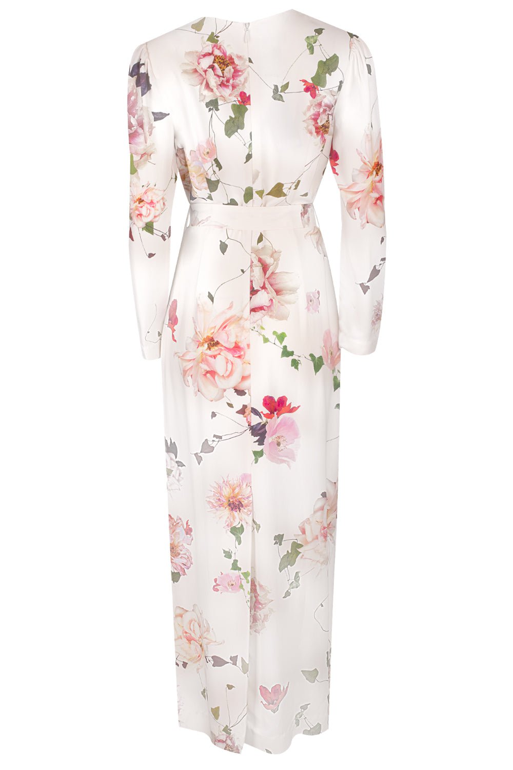 MONIQUE LHUILLIER-Jewel Neck Gown-