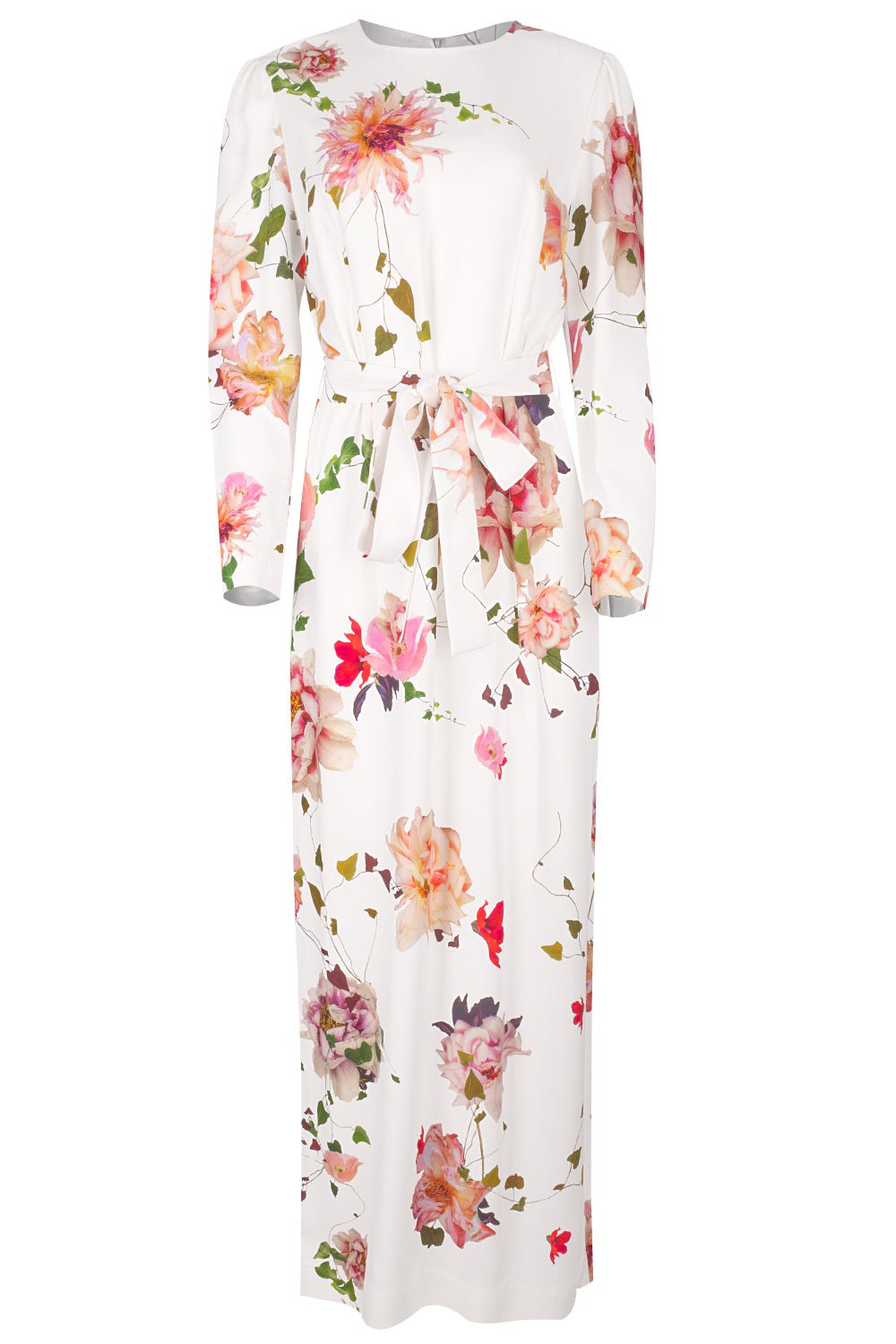 MONIQUE LHUILLIER-Jewel Neck Gown-