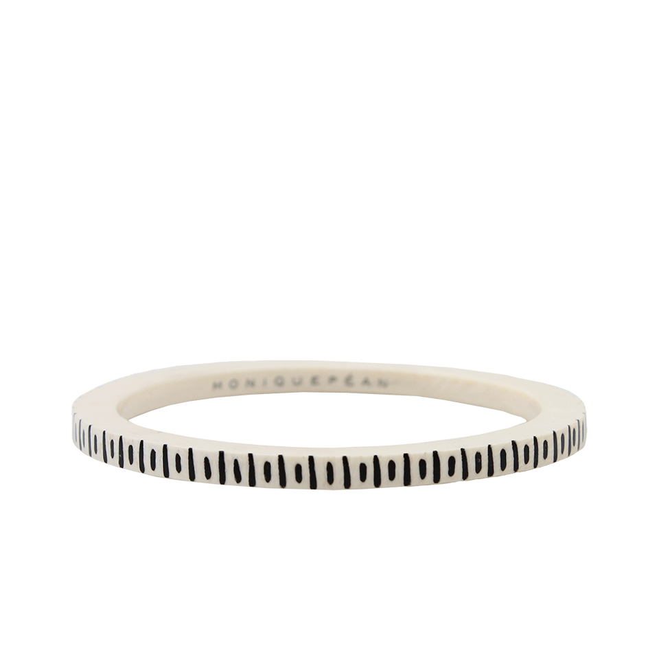 MONIQUE PEAN-Fossilized Woolly Mammoth Carved Bangle-WHITE