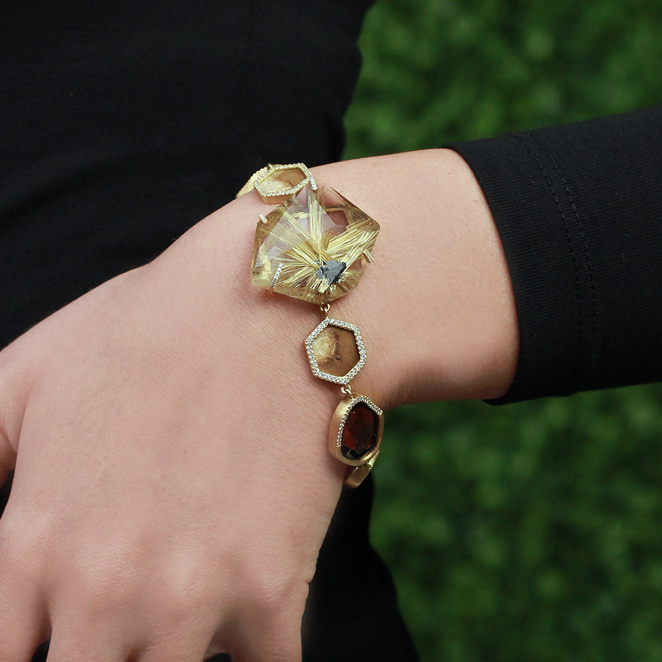 MONIQUE PEAN-Golden Rutile Bracelet-YELLOW GOLD