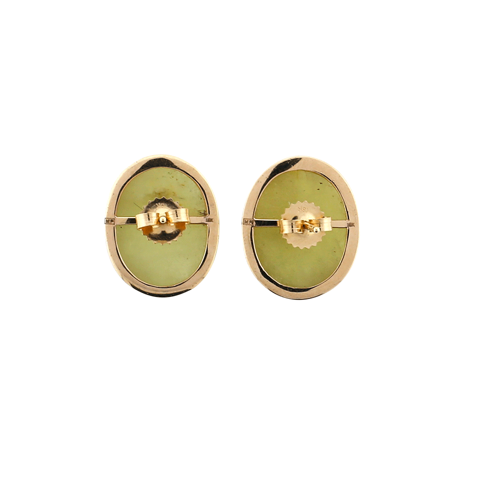 MONIQUE PEAN-Yellow Sapphire And Diamond Stud Earrings-ROSE GOLD
