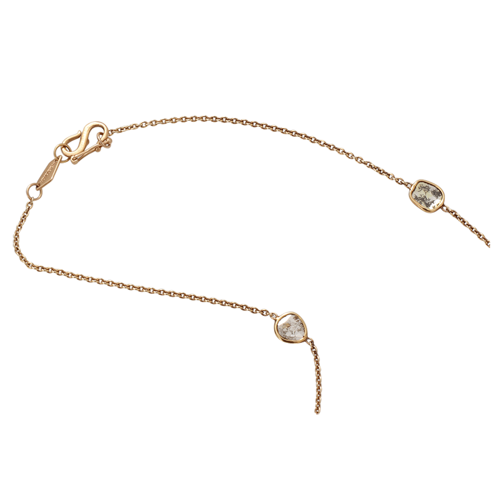 MONIQUE PEAN-Diamond Slice Wrap Necklace-ROSE GOLD