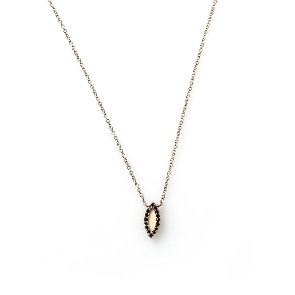 MONIQUE PEAN-Fossilized Woolly Mammoth Necklace-WHITE GOLD