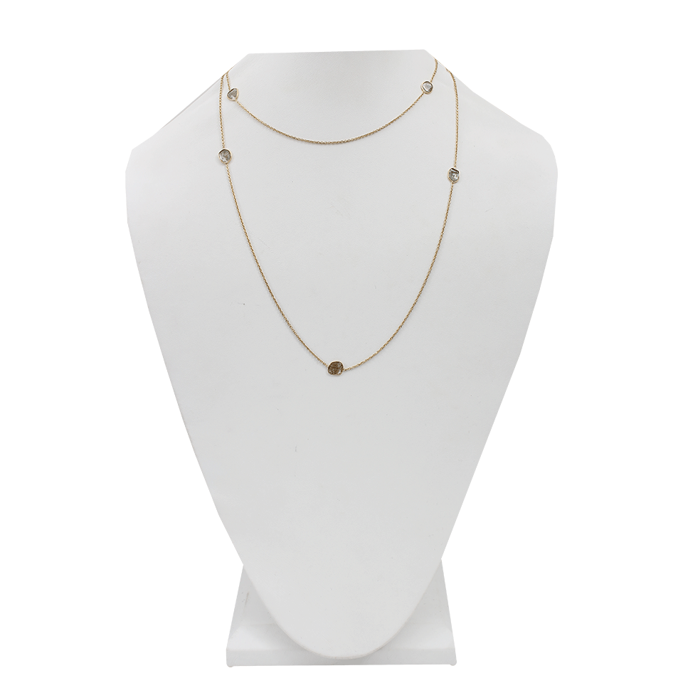 MONIQUE PEAN-Diamond Slice Wrap Necklace-YELLOW GOLD