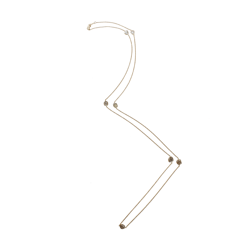 MONIQUE PEAN-Diamond Slice Wrap Necklace-YELLOW GOLD