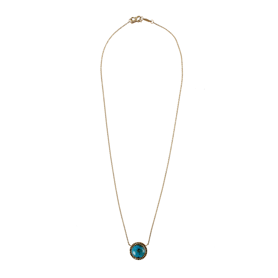 MONIQUE PEAN-Opalina and Black Diamond Cabochon Necklace-YLW GOLD