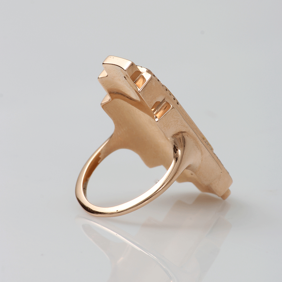 MONIQUE PEAN-Fossilized Walrus Ring-ROSE GOLD