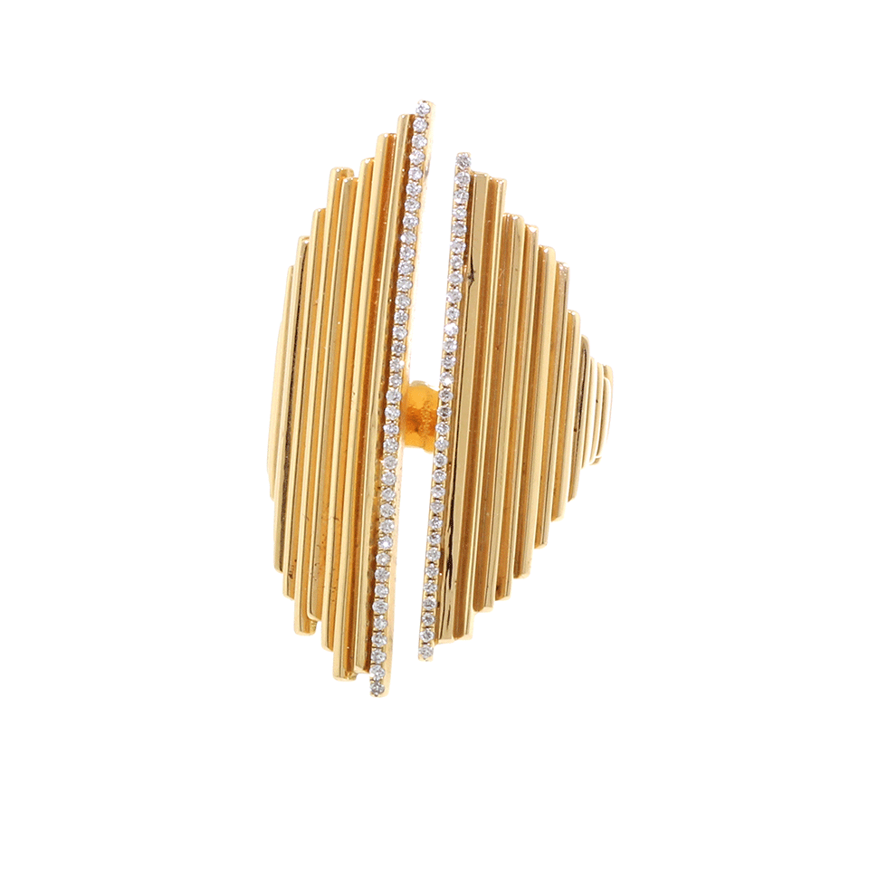 MONIQUE PEAN-Norske Diamond Open Ring-ROSE GOLD