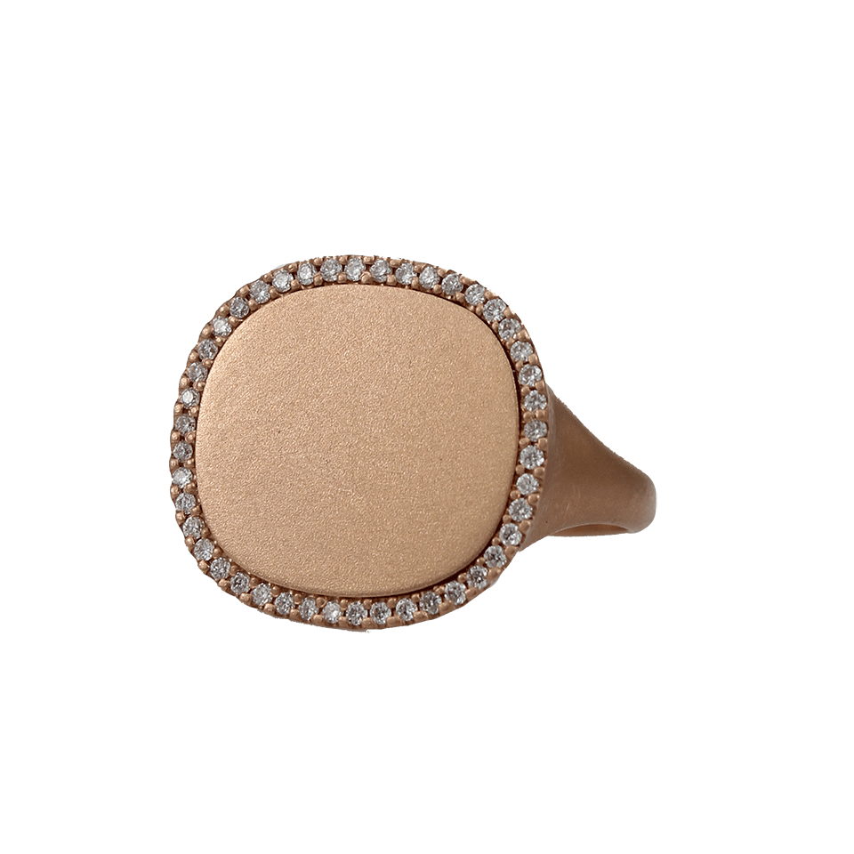 MONIQUE PEAN-Signature Diamond Pave Ring-YELLOW GOLD