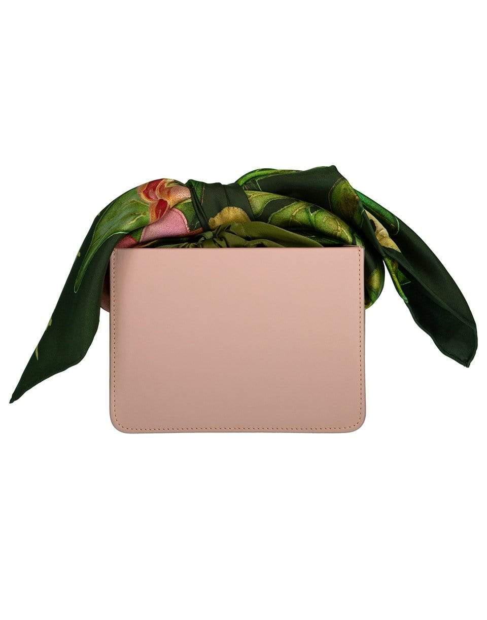 MONTUNAS-Mini Leather Guaria Scarf Handle Bag-PINK
