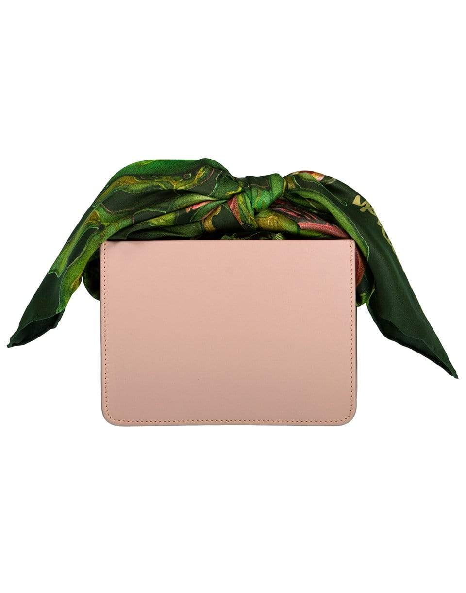MONTUNAS-Mini Leather Guaria Scarf Handle Bag-PINK