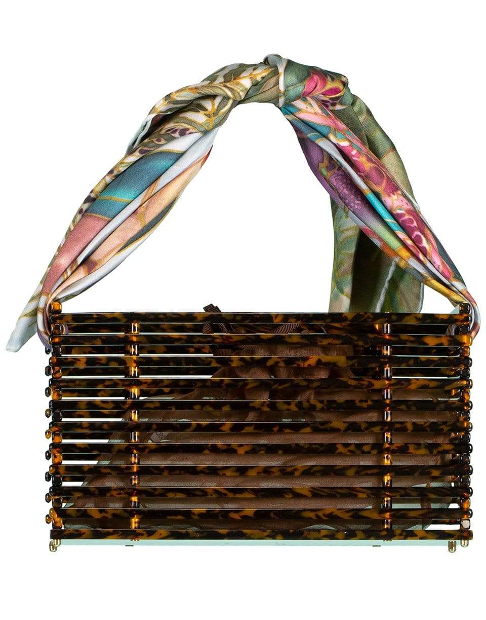 MONTUNAS-Tortoiseshell Trellis Guaria Bag-TORT