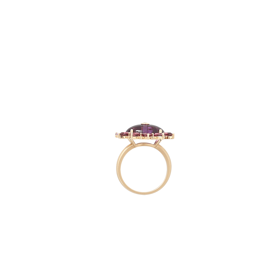 MORAIS x BASHA-Melissa Evil Eye Gemstone Ring-YELLOW GOLD