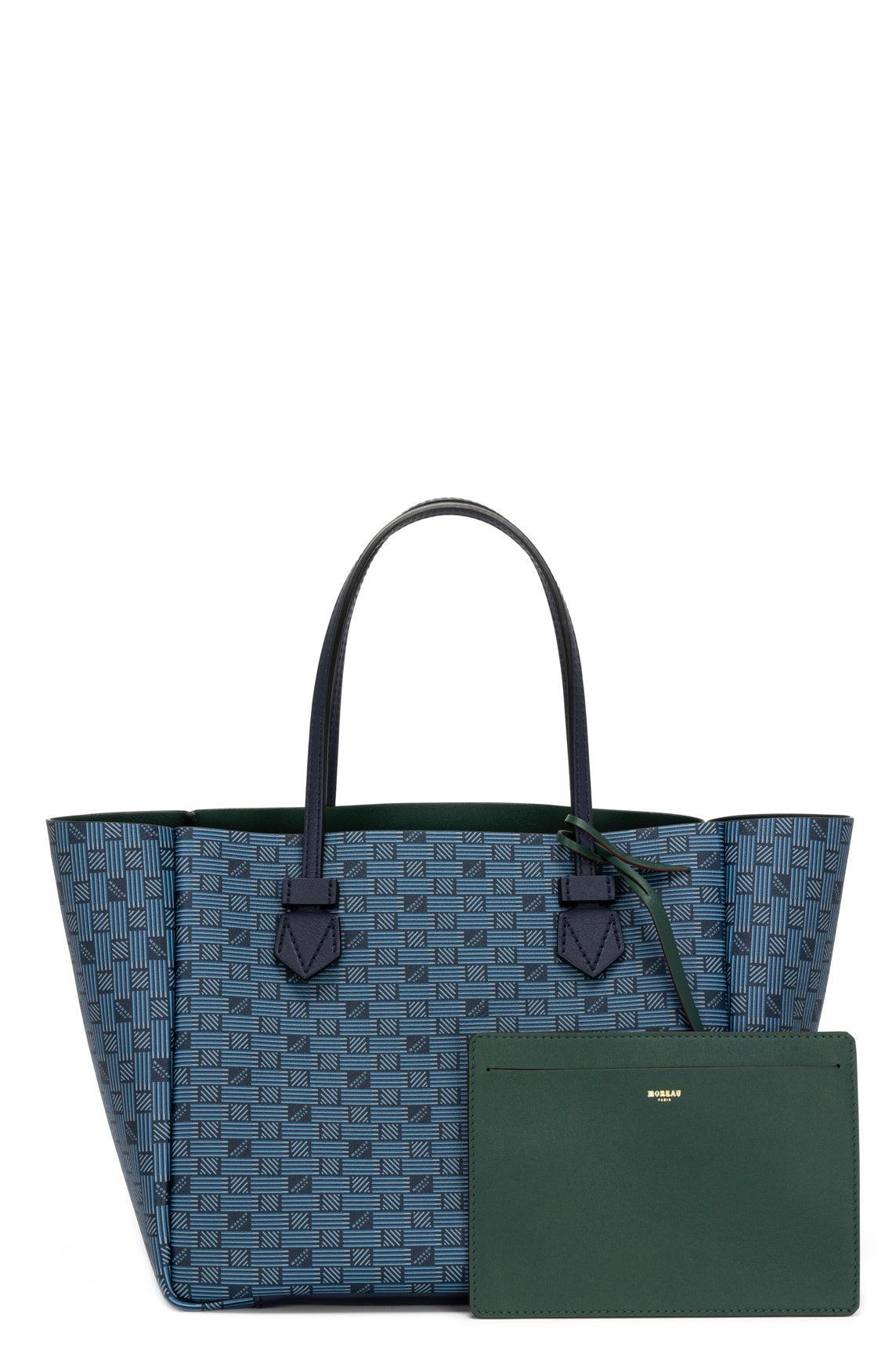 Vincennes Reversible Tote - Navy Green-BLUE/GRN-O/S-HANDBAGTOTES-MOREAU