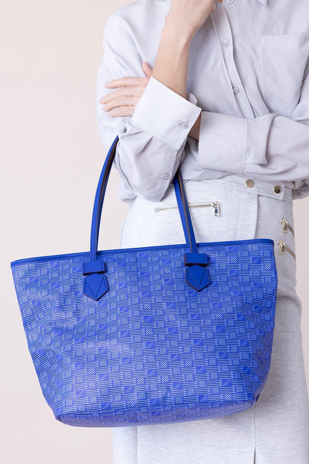 MOREAU-St Tropez ZipTote MM - Deep Blue-DPBLU/CH
