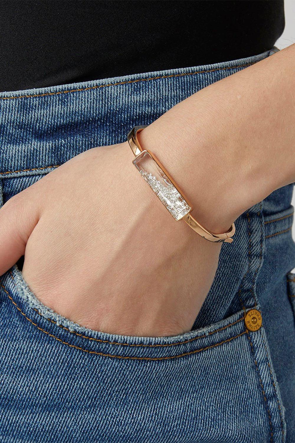MORITZ GLIK-Diamond Shaker Bracelet-YELLOW GOLD