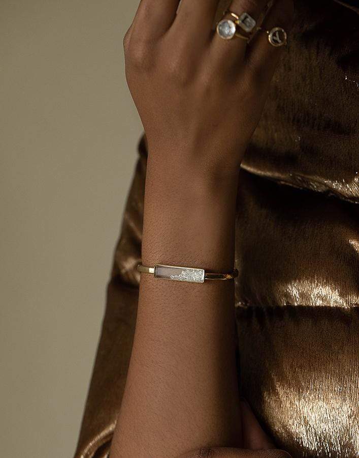MORITZ GLIK-Diamond Shaker Bracelet-YELLOW GOLD