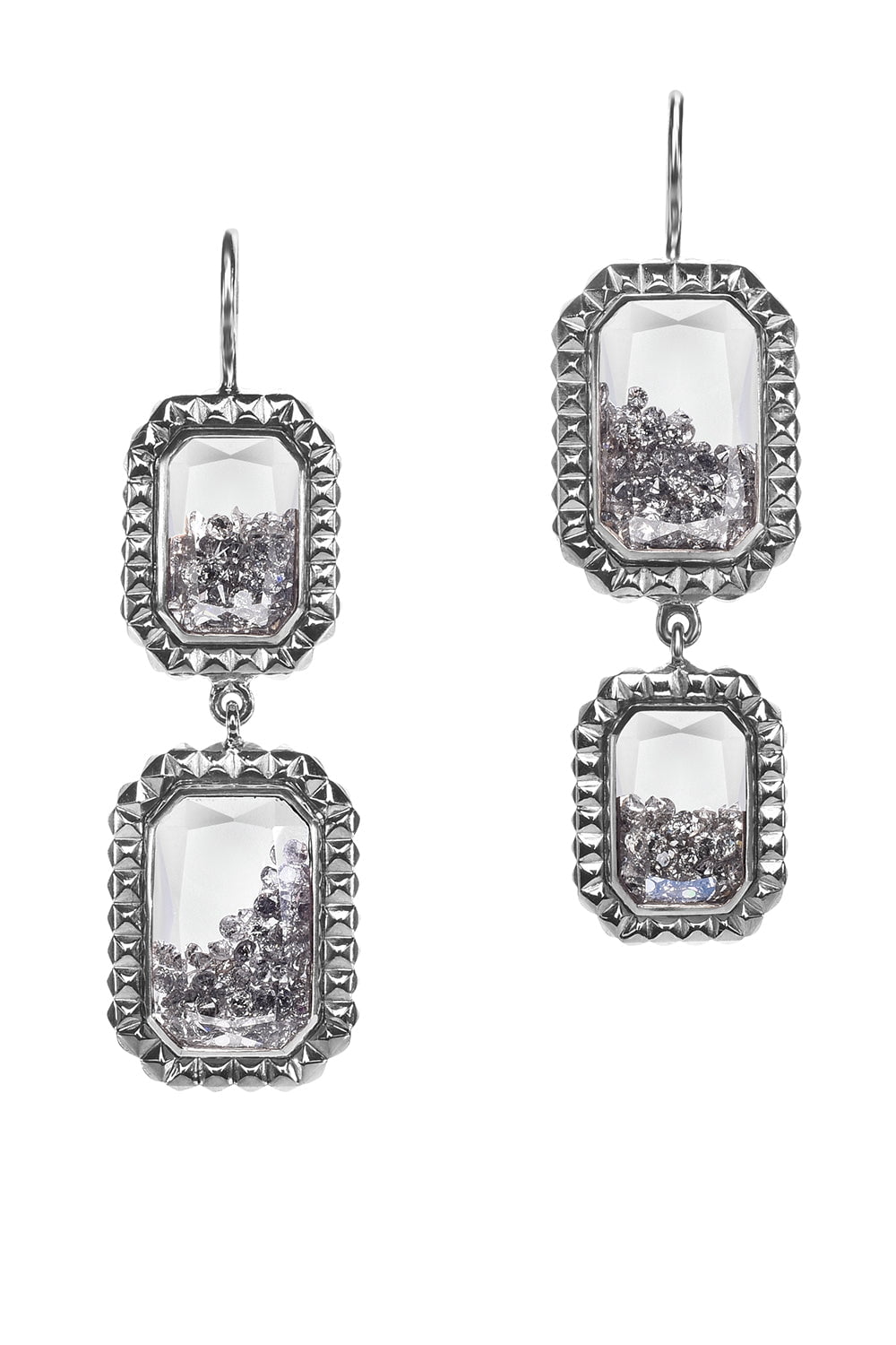 MORITZ GLIK-Double Chocolate Shaker Earrings-PLDM