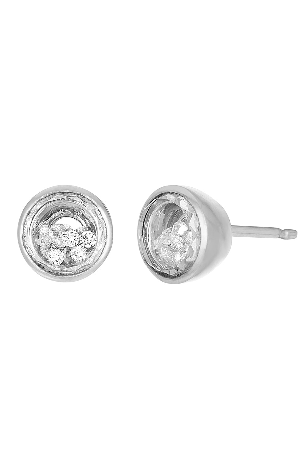 Neue Circle Stud Earrings-WHITE GOLD-JEWELRYFINE JEWELEARRING-MORITZ GLIK