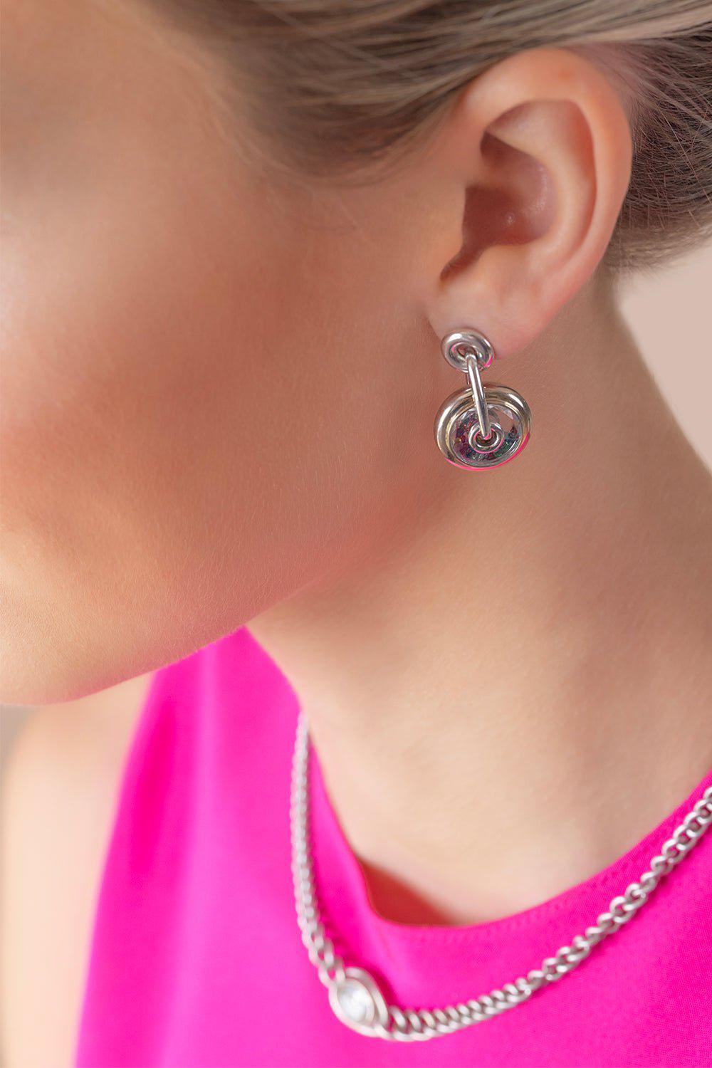 MORITZ GLIK-Roda Confetti Earrings-WHITE GOLD