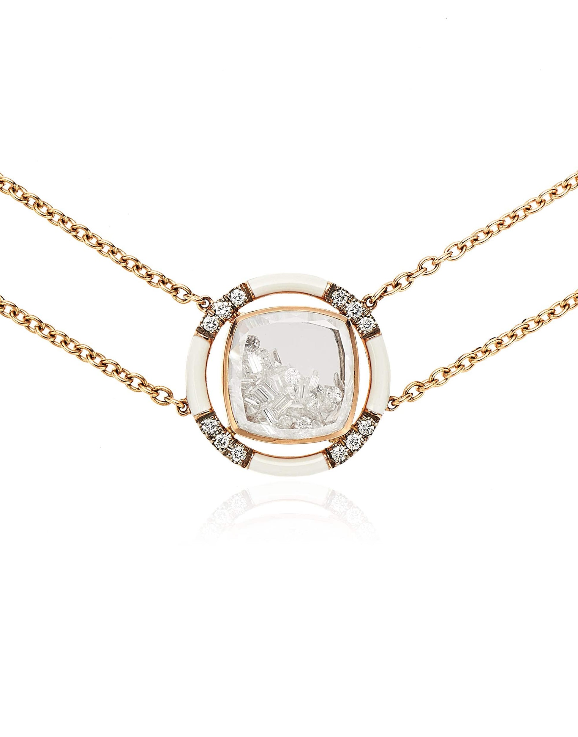 MORITZ GLIK-Volante Necklace-ROSE GOLD