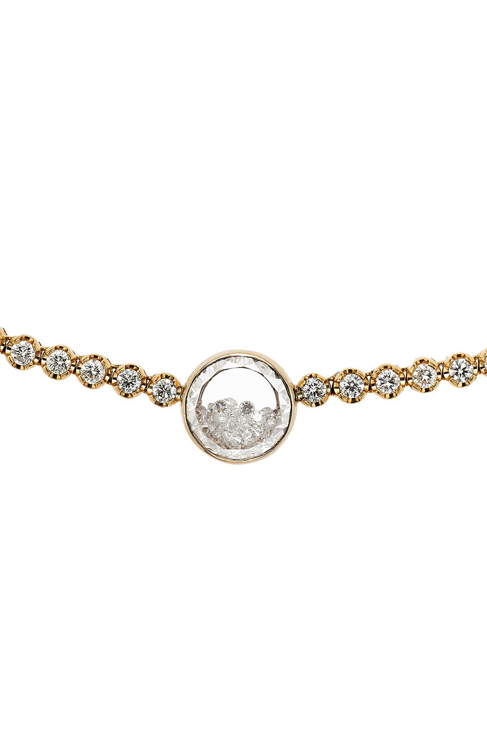 MORITZ GLIK-Onda Choker Necklace-YELLOW GOLD