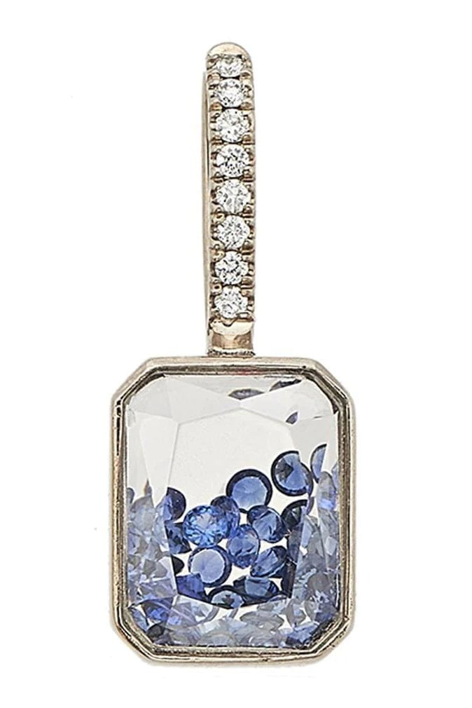 MORITZ GLIK-Naipe Blue Sapphire and Diamond Shaker Charm-PLDM