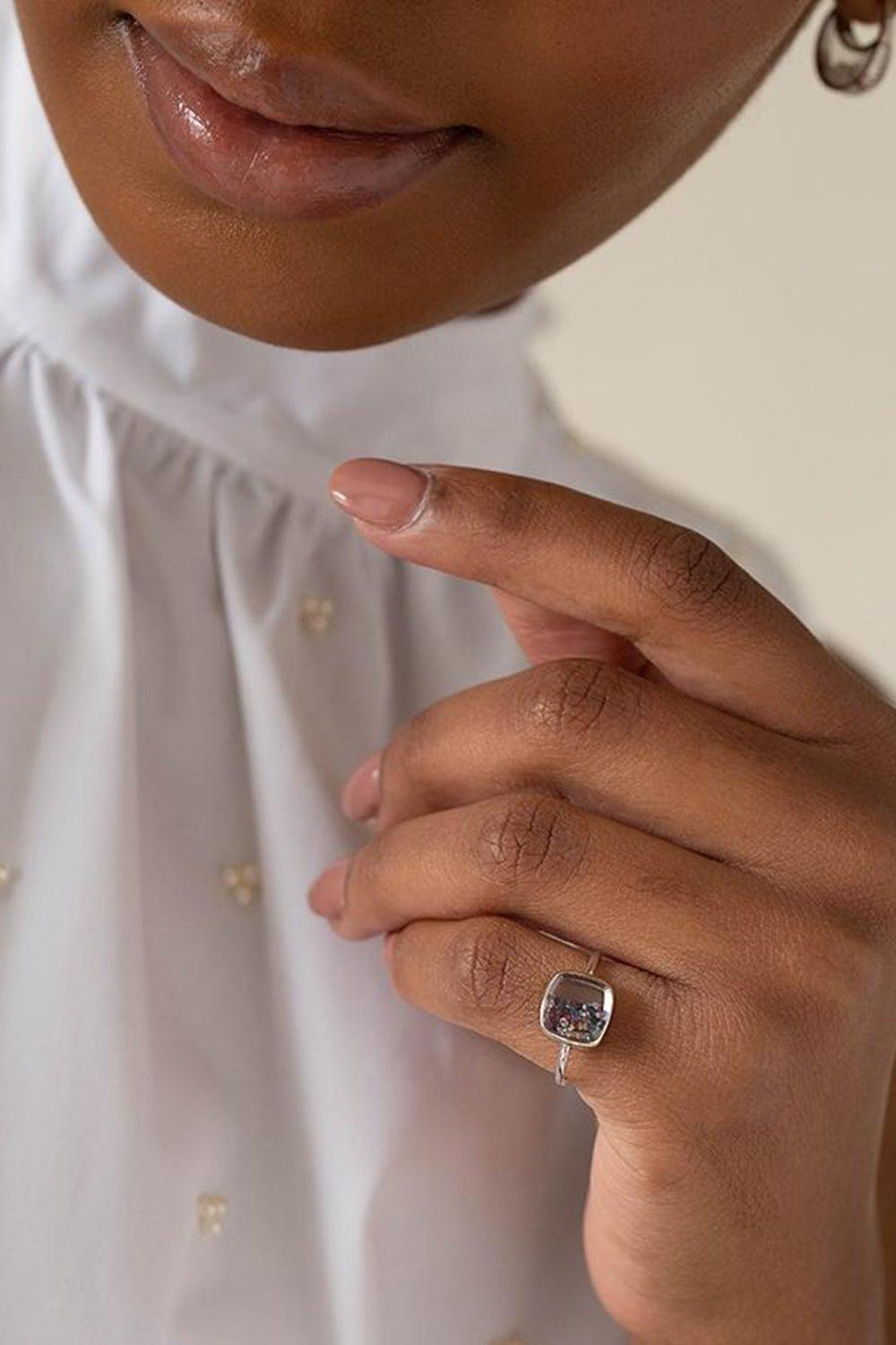 MORITZ GLIK-Confetti Shaker Ring-