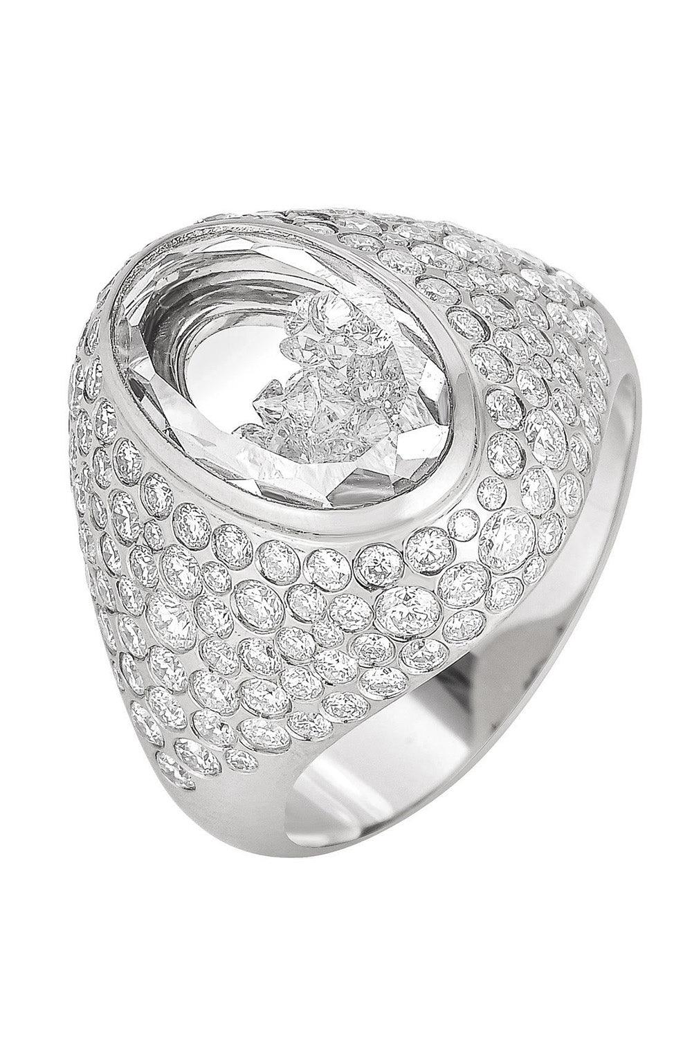 Diamond Shaker Gala Ring-WHITE GOLD-4.75-JEWELRYFINE JEWELRING-MORITZ GLIK