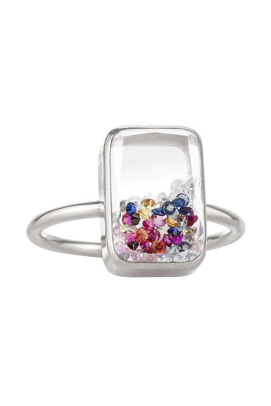 Confetti Petite Ten Fourteen Ring-WHITE GOLD-6.5-JEWELRYFINE JEWELRING-MORITZ GLIK