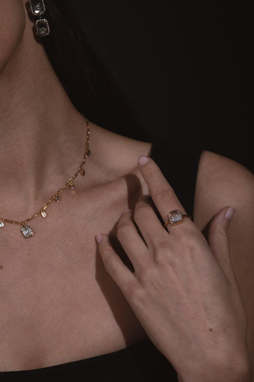 MORITZ GLIK-Core Diamond Shaker Ring-
