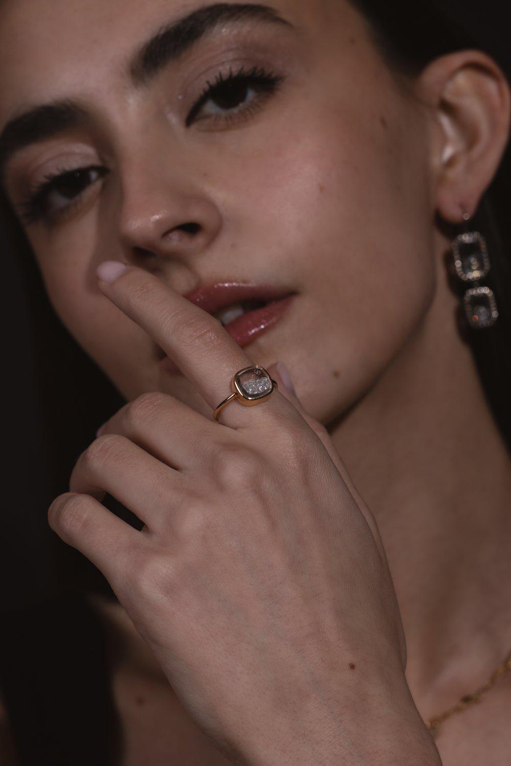 MORITZ GLIK-Core Diamond Shaker Ring-