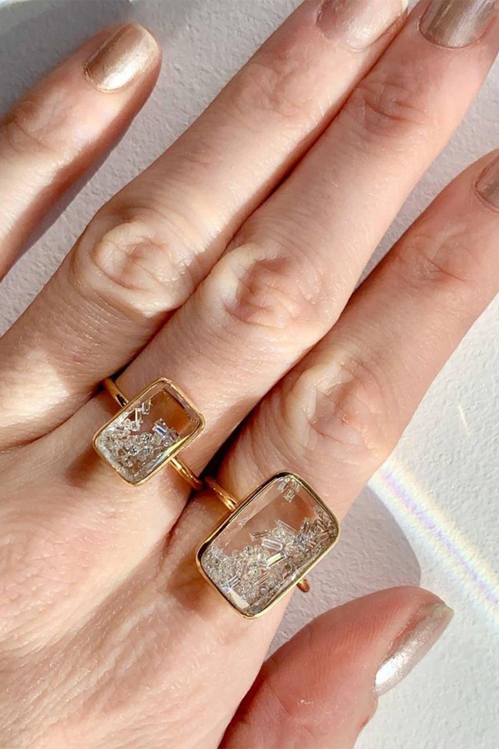 MORITZ GLIK-Ten Fourteen Petite Ring-YELLOW GOLD