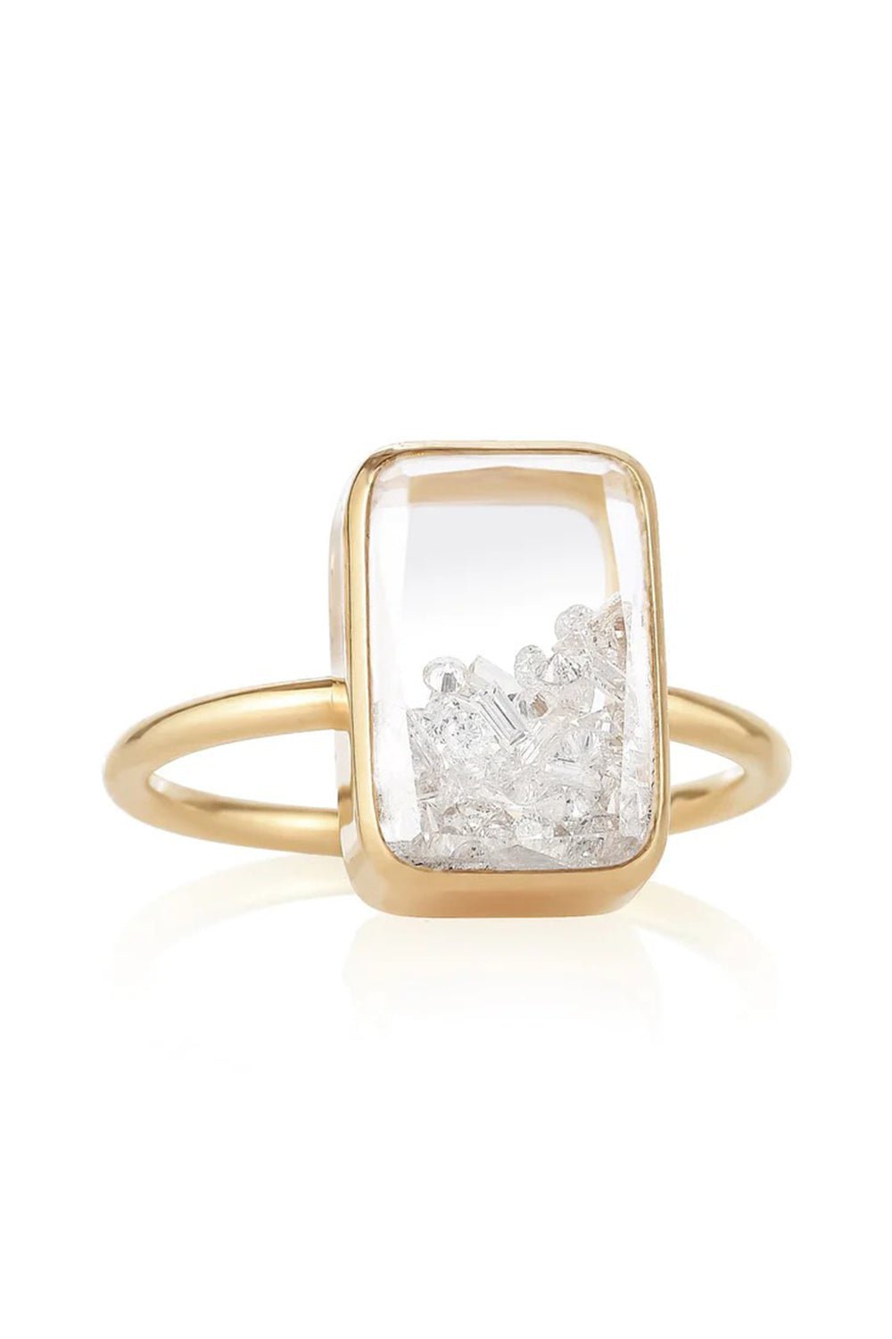 MORITZ GLIK-Ten Fourteen Petite Ring-YELLOW GOLD