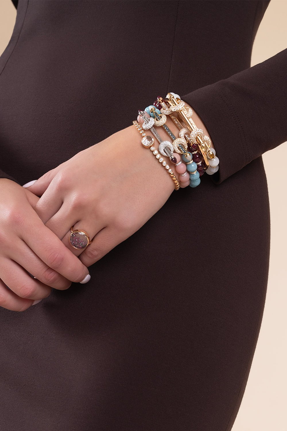 MORITZ GLIK-Material Ruby Ring-YELLOW GOLD