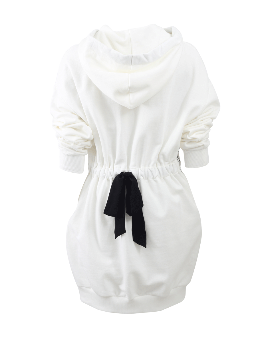 MOSCHINO-Sketched Sweatshirt Dress-