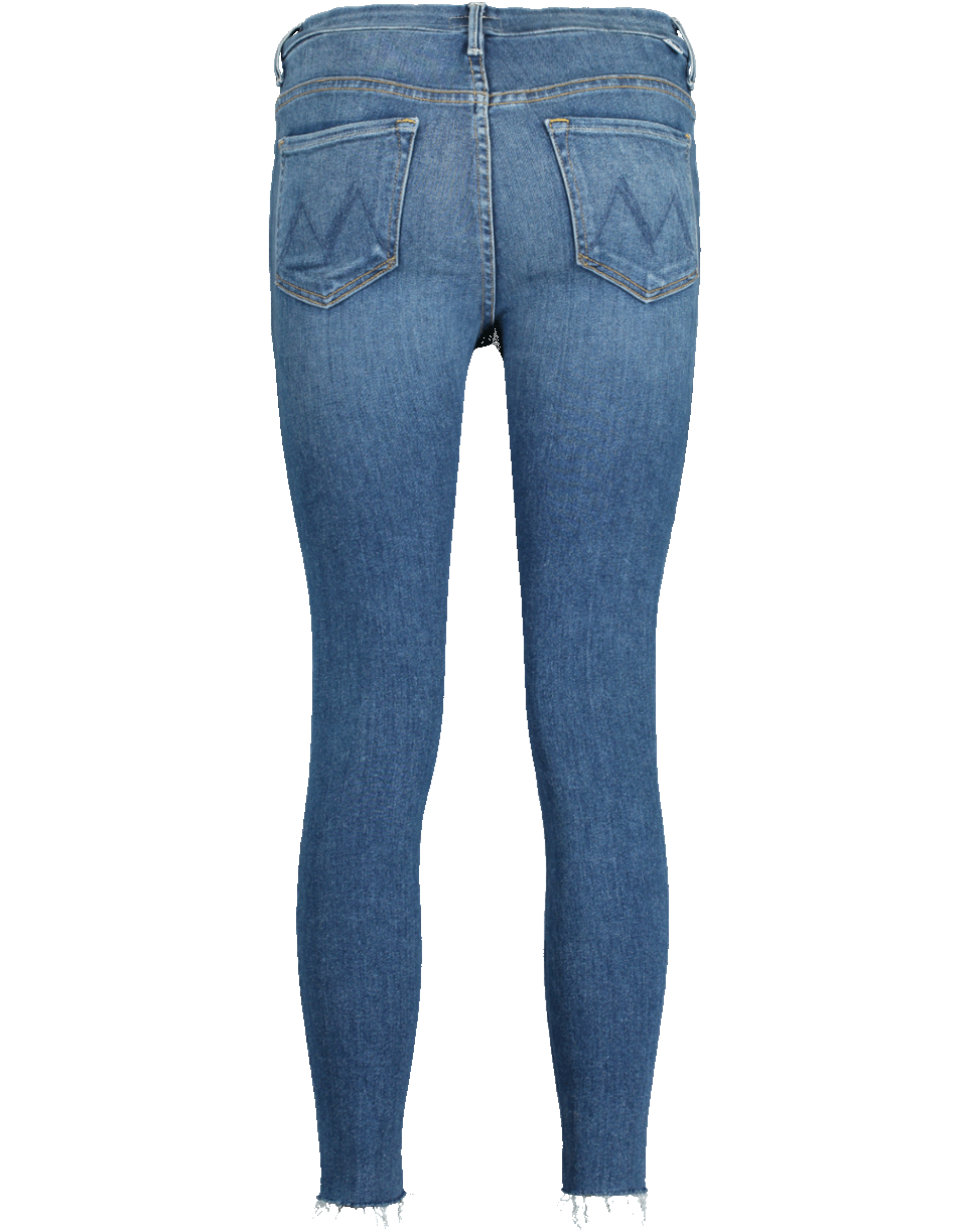 MOTHER-High Waist Looker Ankle Fray Jean-