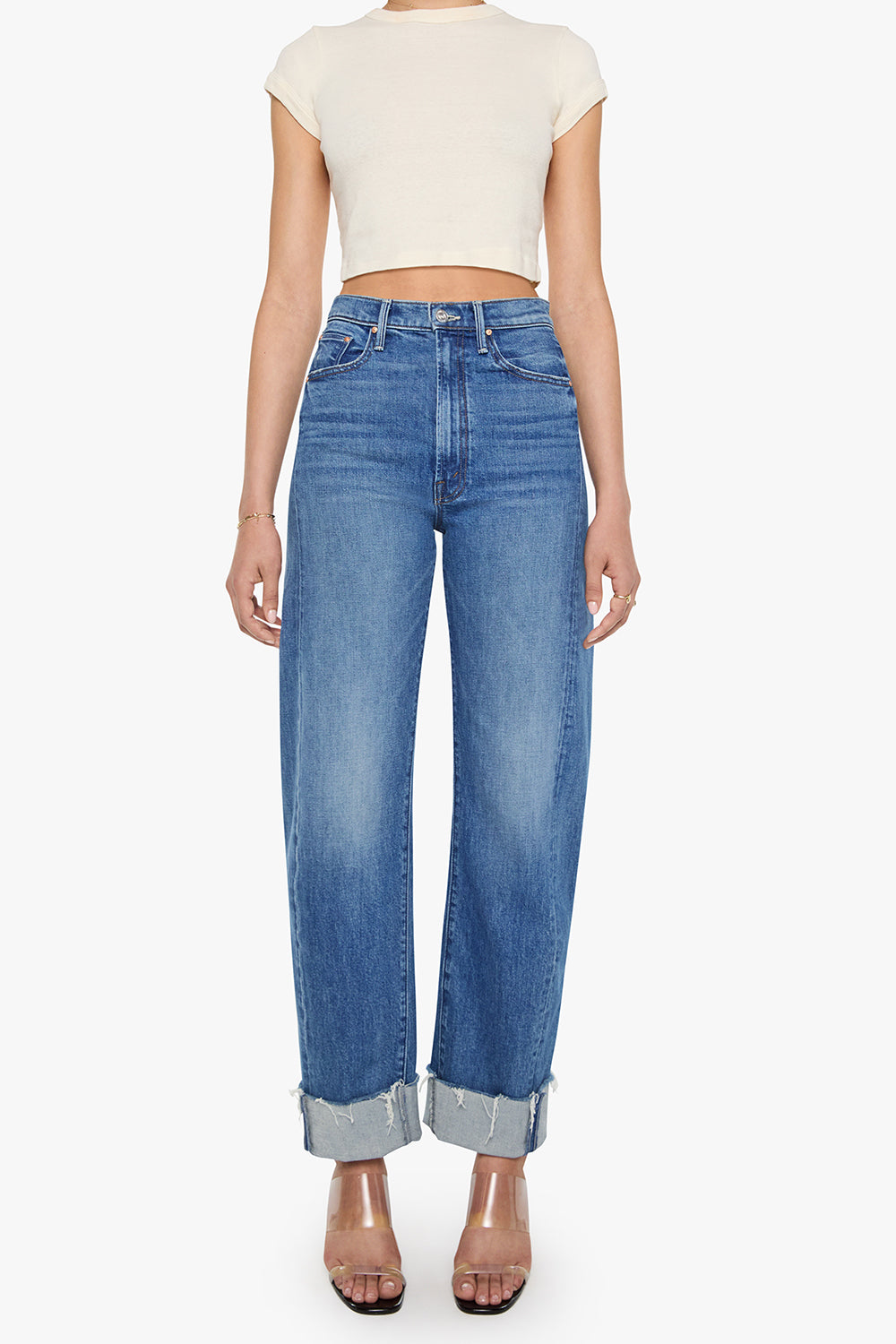  The Half-Pipe Flood Cuff Frayed Pant-BLUE-25-CLOTHINGPANTDENIM-MOTHER 